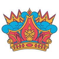 Emperor Royal Golden Crown vector