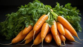 AI generated Fresh, healthy vegetables a colorful, nutritious salad generated by AI photo