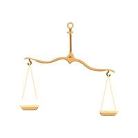 libra balance scale cartoon vector illustration