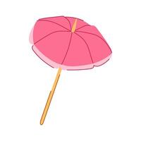 parasol beach umbrella cartoon vector illustration