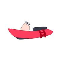 bebé barco juguete dibujos animados vector ilustración