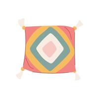 abstract boho pillow cartoon vector illustration