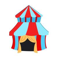 vintage circus tent cartoon vector illustration