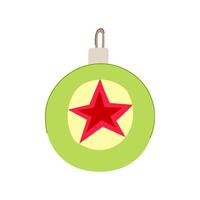 new christmas ball cartoon vector illustration