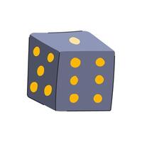 die dice cartoon vector illustration