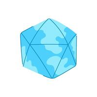 cube dice cartoon vector illustration