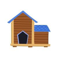 animal dog house cartoon vector illustration