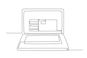 ATM card used for transactions vector