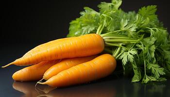 ai generado fresco, orgánico vegetales sano comiendo, naturaleza gastrónomo deleite generado por ai foto