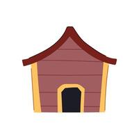 kennel dog house cartoon vector illustration