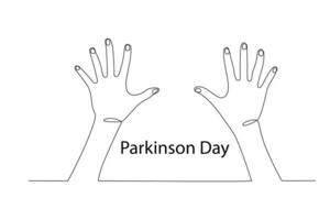 Parkinson's is a degenerative condition of the brain vector