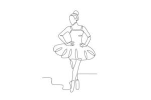 Ballet dance costume vector