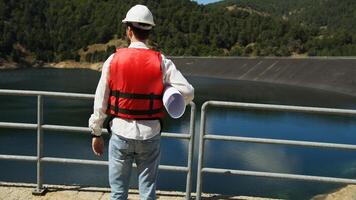 Use a helmet for safety at work photo