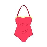 fashion swimsuit woman cartoon vector illustration