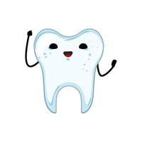 dental tooth character cartoon vector illustration