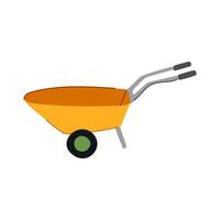 garden wheelbarrow cartoon vector illustration