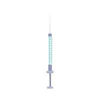 needle syringe cartoon vector illustration