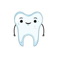 dentist tooth character cartoon vector illustration