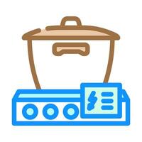 cooking energy efficient color icon vector illustration