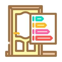 doors energy efficient color icon vector illustration