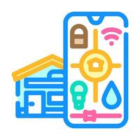 home automation efficient color icon vector illustration