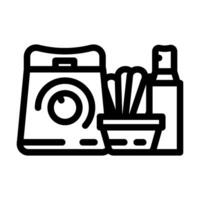 waxing kit hair salon line icon vector illustration