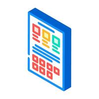 style guide ux ui design isometric icon vector illustration