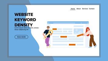 business website keyword density vector