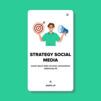 network strategy social media vector