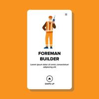 worker foreman builder vector