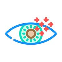 eye tracking ux ui design color icon vector illustration