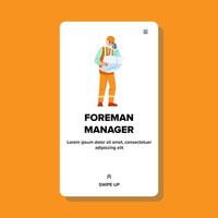 engineer foreman manager vector