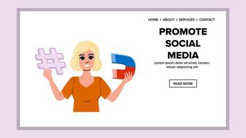 post promote social media vector