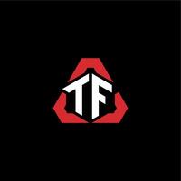 TF initial logo esport team concept ideas vector