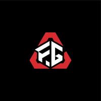 FG initial logo esport team concept ideas vector