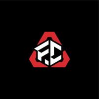 FC initial logo esport team concept ideas vector