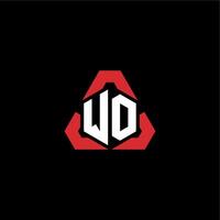 WO initial logo esport team concept ideas vector