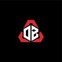 OB initial logo esport team concept ideas vector