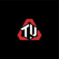 TU initial logo esport team concept ideas vector