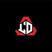 LD initial logo esport team concept ideas vector