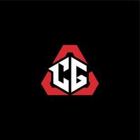 CG initial logo esport team concept ideas vector