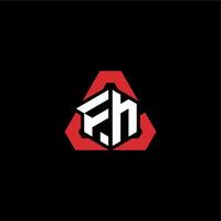 FN initial logo esport team concept ideas vector
