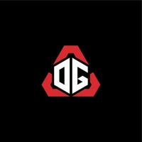 OG initial logo esport team concept ideas vector
