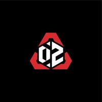 DZ initial logo esport team concept ideas vector