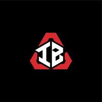 IB initial logo esport team concept ideas vector