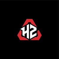 HZ initial logo esport team concept ideas vector