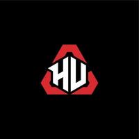 HV initial logo esport team concept ideas vector