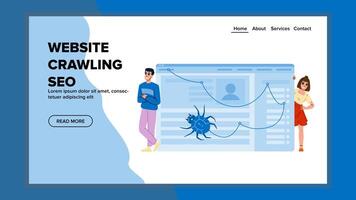 crawler website crawling seo vector