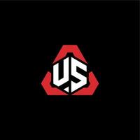 US initial logo esport team concept ideas vector