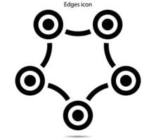 Edges icon, Vector illustrator